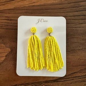 J. Crew Beaded Tassel Earring